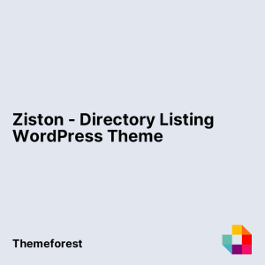Ziston - Directory Listing WordPress Theme
