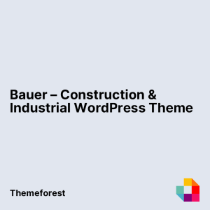 Bauer - Construction & Industrial WordPress Theme