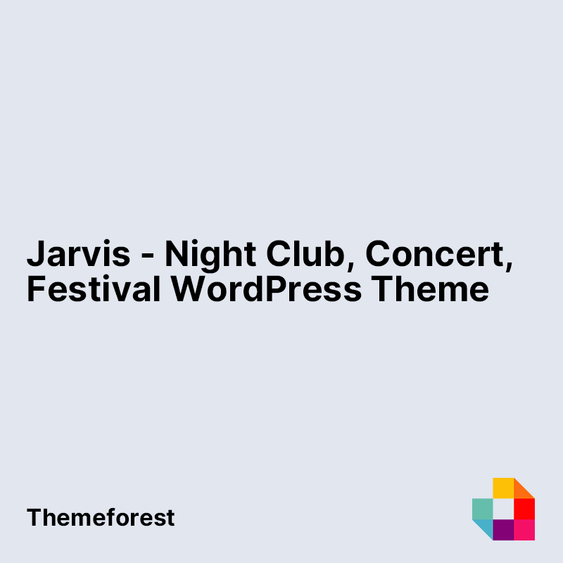 Jarvis - Night Club, Concert, Festival WordPress Theme