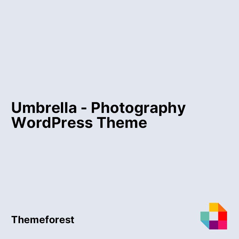 Umbrella - Photography WordPress Theme