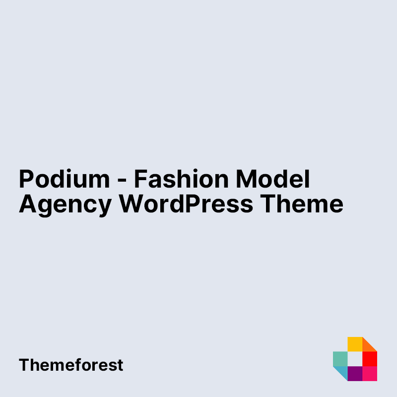 Podium - Fashion Model Agency WordPress Theme