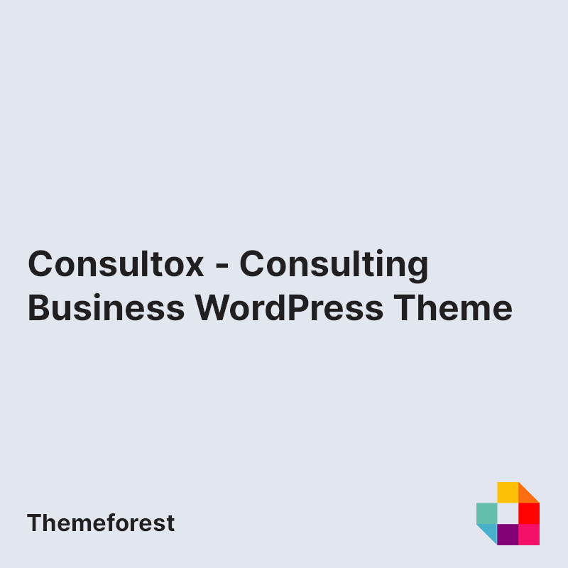 Consultox - Consulting Business WordPress Theme