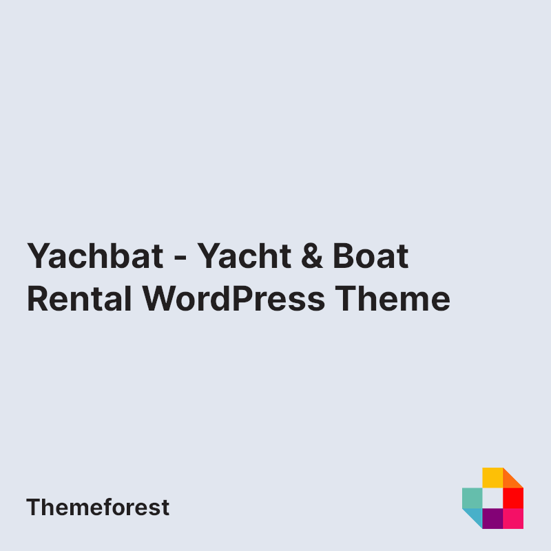 Yachbat - Yacht & Boat Rental WordPress Theme