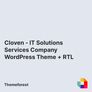 Cloven - IT Solutions Services Company WordPress Theme + RTL