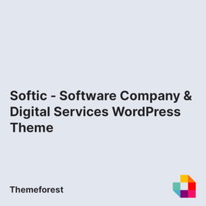 Softic - Software Company & Digital Services WordPress Theme