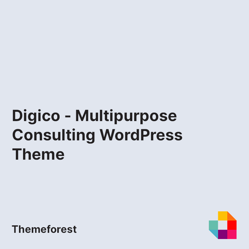 Digico - Multipurpose Consulting WordPress Theme