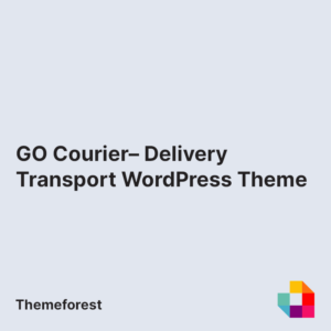 GO Courier– Delivery Transport WordPress Theme