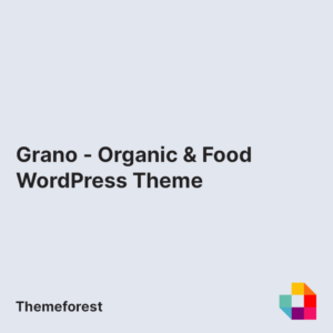 Grano - Organic & Food WordPress Theme