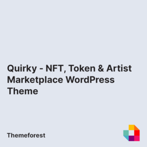 Quirky - NFT, Token & Artist Marketplace WordPress Theme