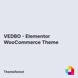 VEDBO - Elementor WooCommerce Theme