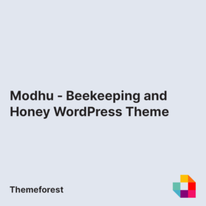 Modhu - Beekeeping and Honey WordPress Theme