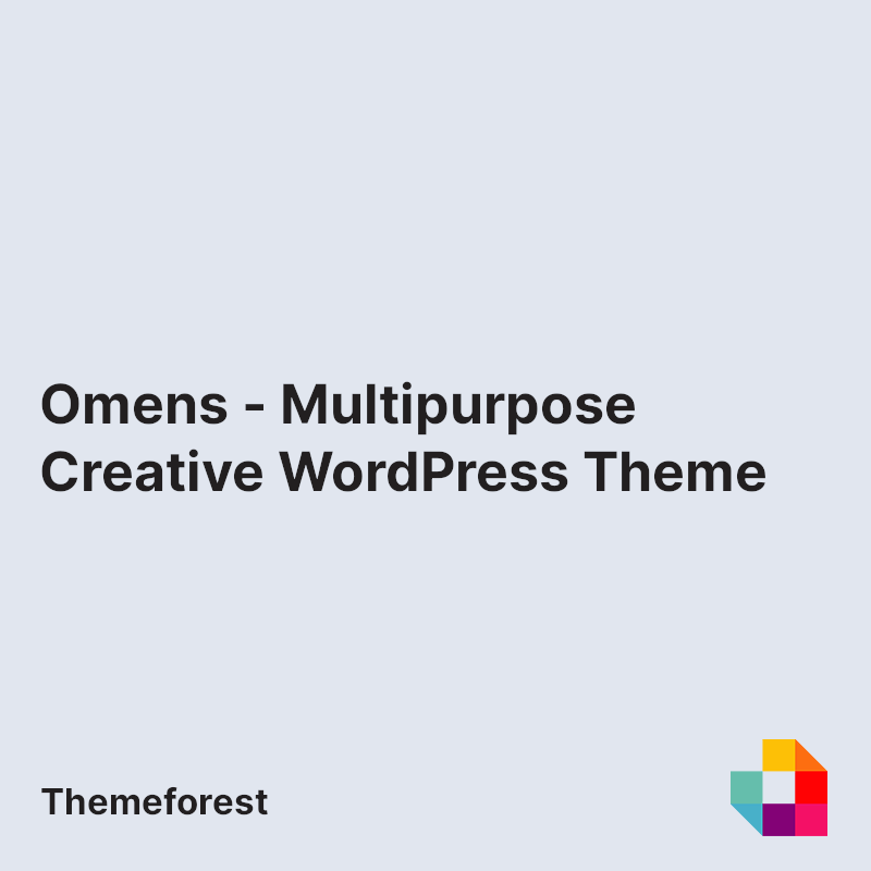 Omens - Multipurpose Creative WordPress Theme