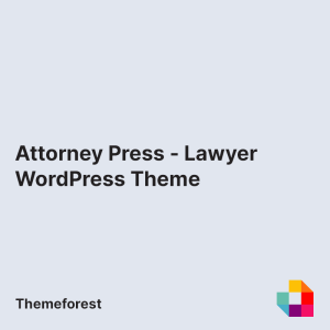 Attorney Press - Lawyer WordPress Theme
