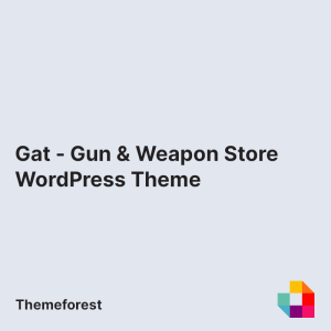 Gat - Gun & Weapon Store WordPress Theme