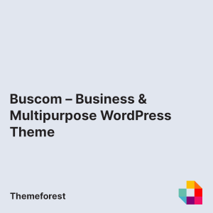 Buscom – Business & Multipurpose WordPress Theme
