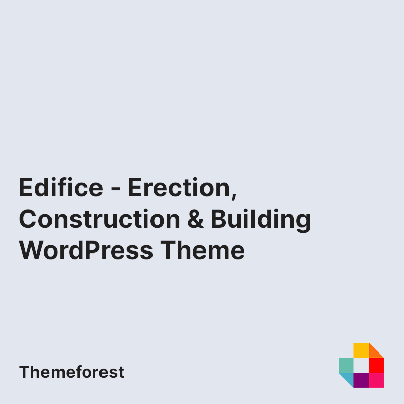 Edifice - Erection, Construction & Building WordPress Theme
