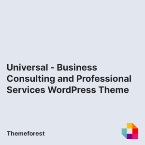 Universal - Business Consulting and Professional Services WordPress Theme