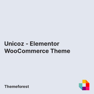 Unicoz - Elementor WooCommerce Theme