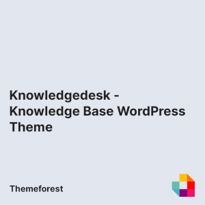 Knowledgedesk - Knowledge Base WordPress Theme