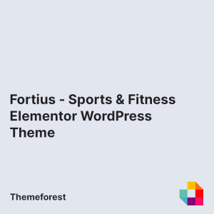 Fortius - Sports & Fitness Elementor WordPress Theme
