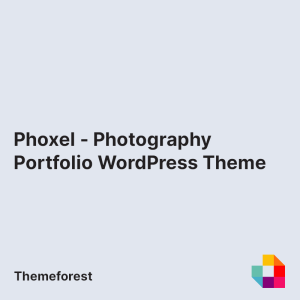 Phoxel - Photography Portfolio WordPress Theme