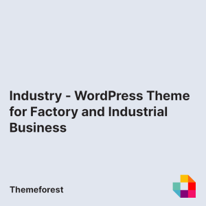 Industry - WordPress Theme for Factory and Industrial Business