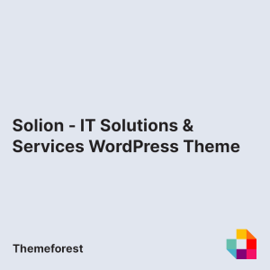 Solion - IT Solutions & Services WordPress Theme