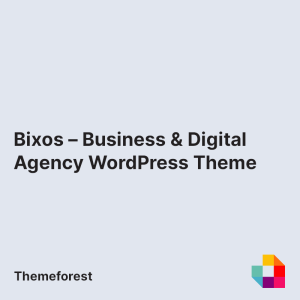 Bixos – Business & Digital Agency WordPress Theme