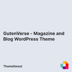 GutenVerse - Magazine and Blog WordPress Theme
