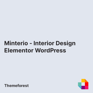 Minterio - Interior Design Elementor WordPress