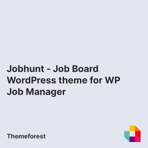 Jobhunt - Job Board WordPress theme for WP Job Manager