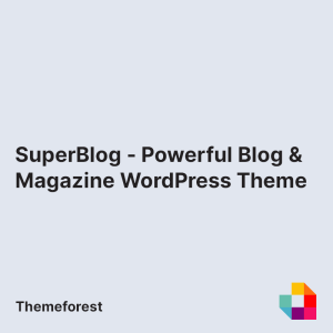 SuperBlog - Powerful Blog & Magazine WordPress Theme
