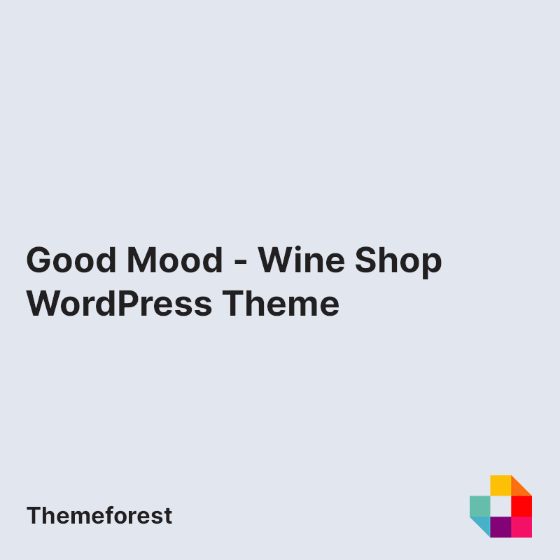 Good Mood - Wine Shop WordPress Theme