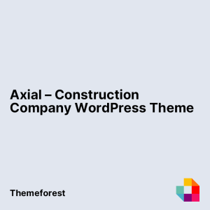 Axial – Construction Company WordPress Theme