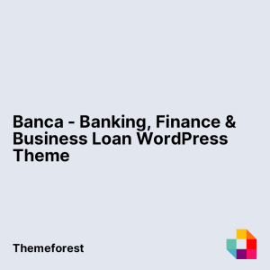 Banca - Banking, Finance & Business Loan WordPress Theme