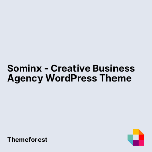 Sominx - Creative Business Agency WordPress Theme