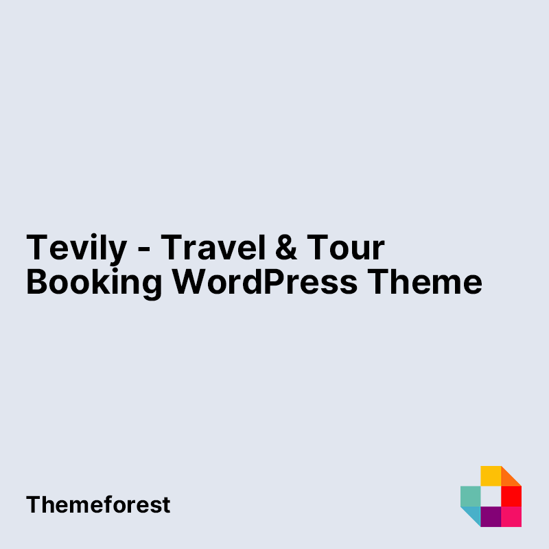 Tevily - Travel & Tour Booking WordPress Theme