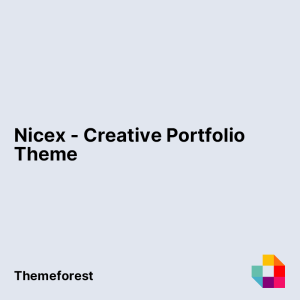 Nicex - Creative Portfolio Theme
