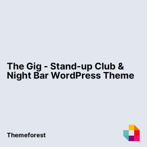 The Gig - Stand-up Club & Night Bar WordPress Theme