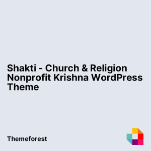 Shakti - Church & Religion Nonprofit Krishna WordPress Theme
