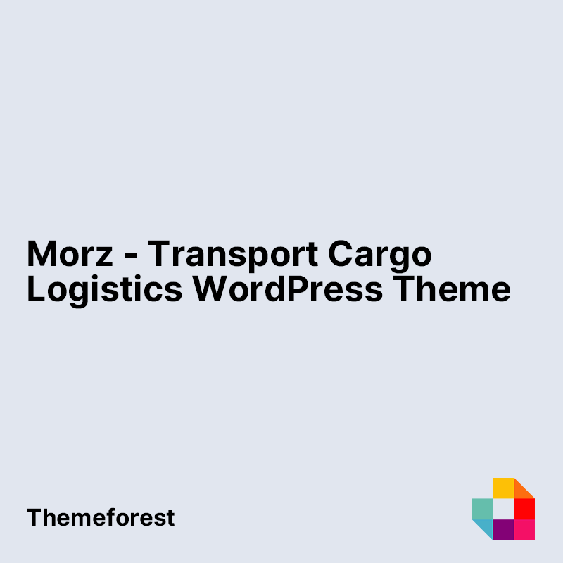 Morz - Transport Cargo Logistics WordPress Theme