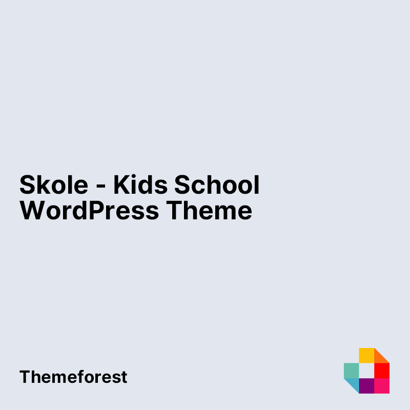 Skole - Kids School WordPress Theme