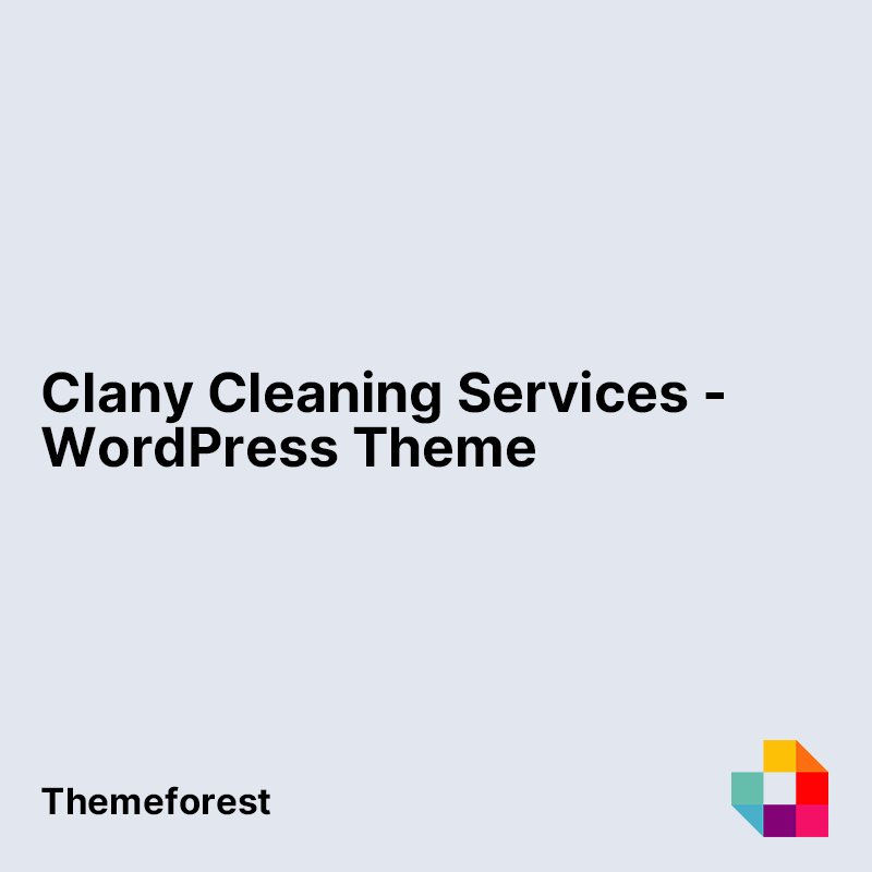 Clany Cleaning Services - WordPress Theme