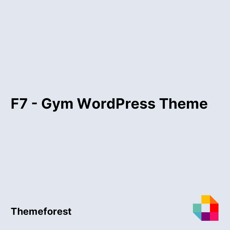 F7 - Gym WordPress Theme