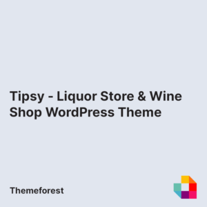 Tipsy - Liquor Store & Wine Shop WordPress Theme