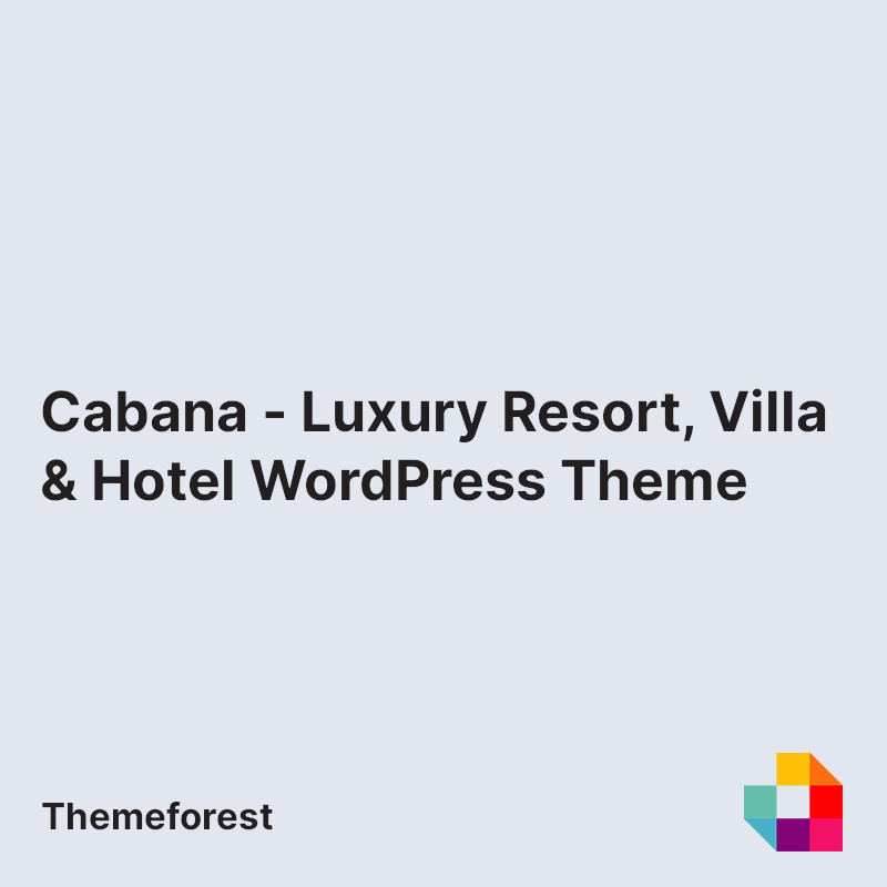 Cabana - Luxury Resort, Villa & Hotel WordPress Theme