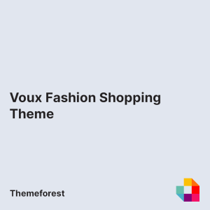 Voux Fashion Shopping Theme