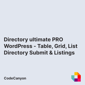 Directory ultimate PRO WordPress - Table, Grid, List Directory Submit and Listings