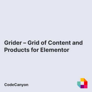 Grider – Grid of Content and Products for Elementor