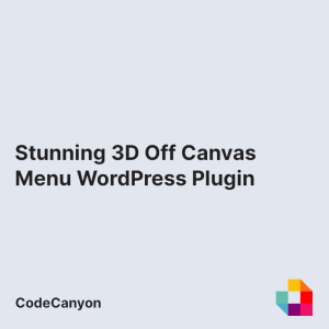 Stunning 3D Off Canvas Menu WordPress Plugin